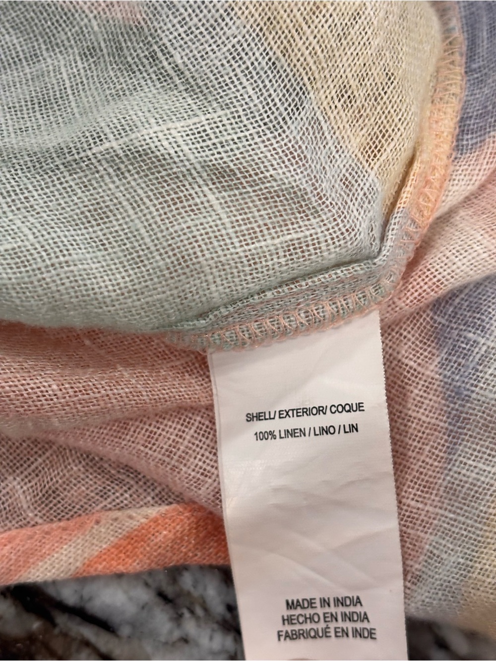 Vitamin A Playa 100% Linen Boyfriend Shirt Oversized Small MSRP $165. * flaw - Picture 9 of 9